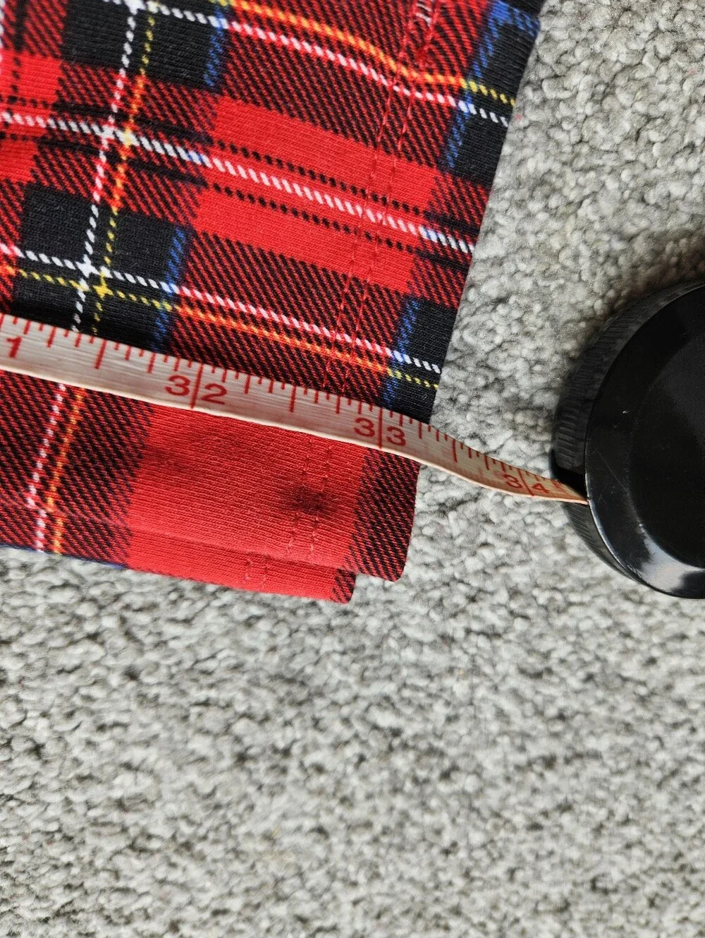 Crewcuts Girls Tartan Plaid Ankle Length Leggings, 10, Red